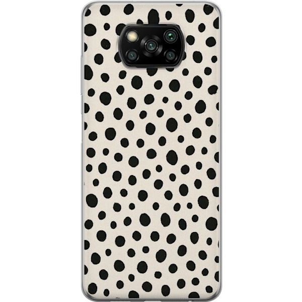 Xiaomi Poco X3 NFC Genomskinligt Skal Dot Dance