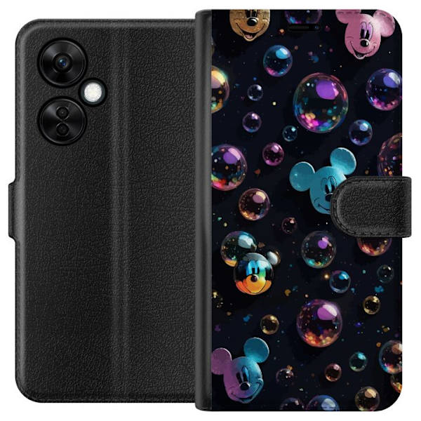 OnePlus Nord CE 3 Lite Lompakkokotelo  Mikki Hiiri Disney Kuplat Suunnittelu Hauska Motiivi Suosittu Disney-hahmo Piirrossarja Lasten Klassikko