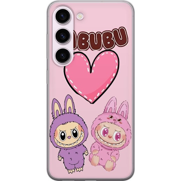 Samsung Galaxy S23 Läpinäkyvä kuori Labubu Pink Monster