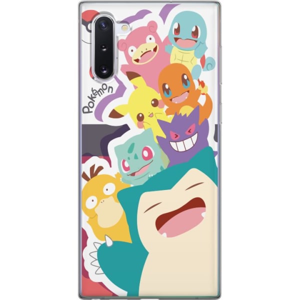 Samsung Galaxy Note10 Genomskinligt Skal Pokemon