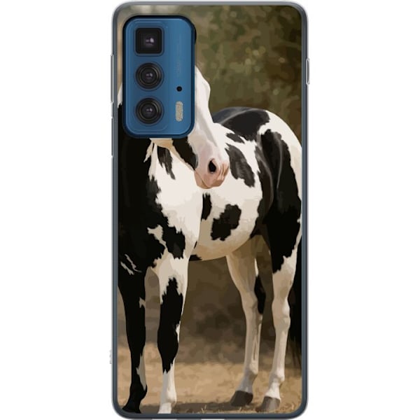 Motorola Edge 20 Pro Genomskinligt Skal Vacker Häst – elega