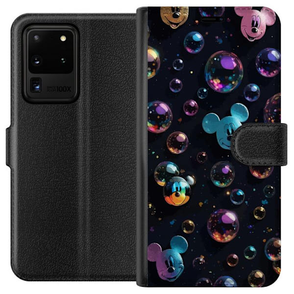 Samsung Galaxy S20 Ultra Lompakkokotelo  Mikki Hiiri Disney Kuplat Suunnittelu Hauska Motiivi Suosittu Disney-hahmo Piirrossarja Lasten Klassikko