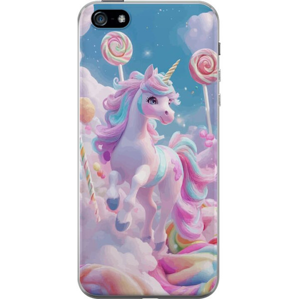 Apple iPhone 5 Läpinäkyvä kuori Yksisarvinen Candy Pastel Kawaii Suunnittelu Söpö Suosittu Väri Graafinen Trendi Lapsen Teema Fantasia Taide