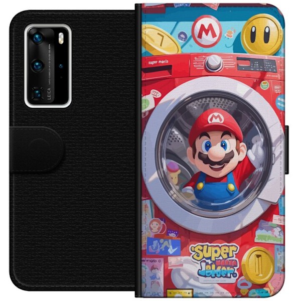 Huawei P40 Pro Tegnebogsetui Mario