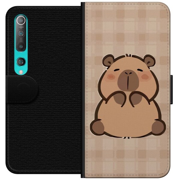 Xiaomi Mi 10 5G Plånboksfodral Mobilskal kawaii capybara flera figurer japansk stil