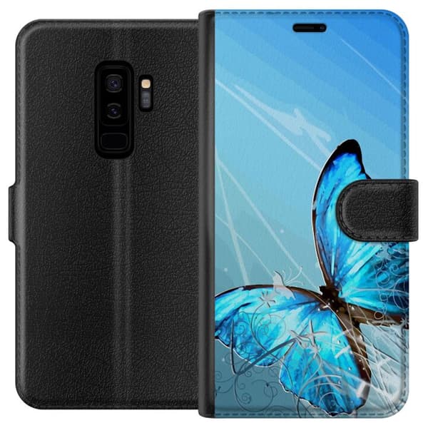 Kompatibel Tegnebogsetui til Samsung Galaxy S9+ Sommerfugl