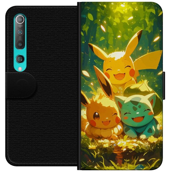 Xiaomi Mi 10 5G Lommeboketui Pixelmonster spillstil - fargerik design for retro-elskende spillere