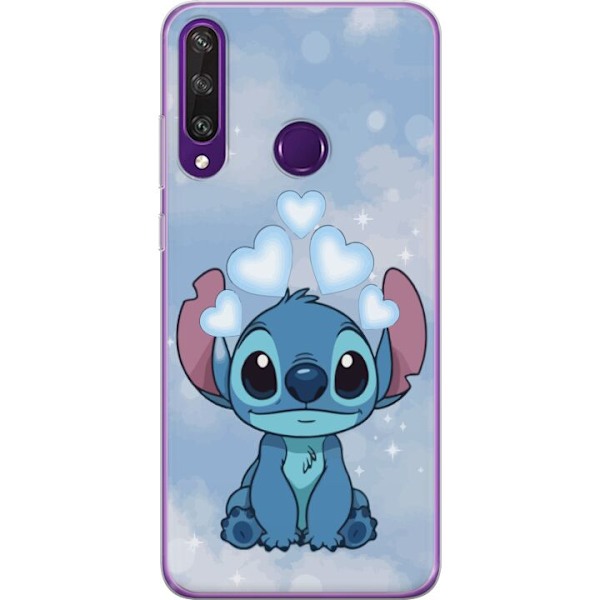 Huawei Y6p Gennemsigtig cover Stitch Hoppende Glæde - Sjovt D