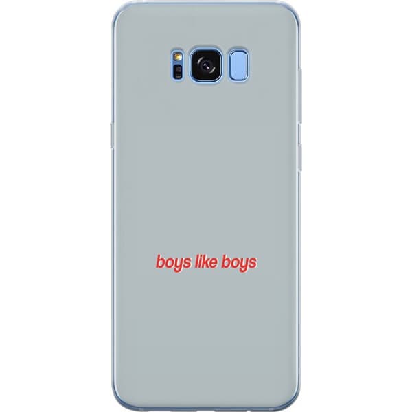 Kompatibelt Mobildeksel til Samsung Galaxy S8 Boys Like Boys text grå