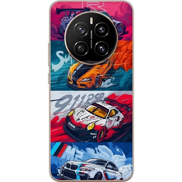 Honor Magic7 Läpinäkyvä kuori Nopeat Autot - Piirretty Kuvi