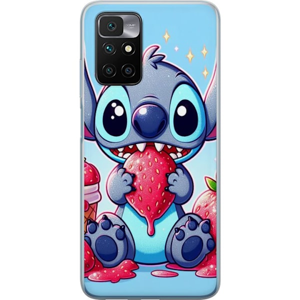 Xiaomi Redmi 10 Gennemsigtig cover Strawberry Stitch