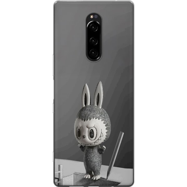 Sony Xperia 1 Läpinäkyvä kuori Pop Mart MEGA LABUBU LABUBU Sketch 1000%