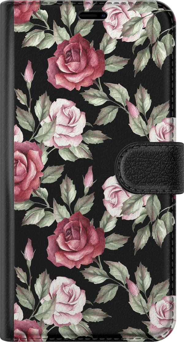 Kompatibelt Plånboksfodral till Samsung Galaxy S21 Blommor