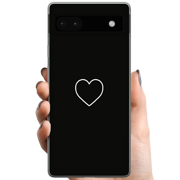 Google Pixel 6a TPU Mobilskal Hjärta