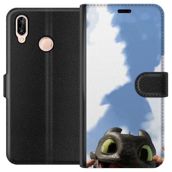Huawei P20 lite Tegnebogsetui Drage Træner