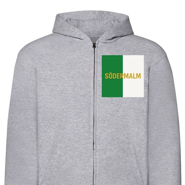 Zip-Hoodie | Hættetrøje med Lynlås til Voksne Södermalm - fodbold grå M