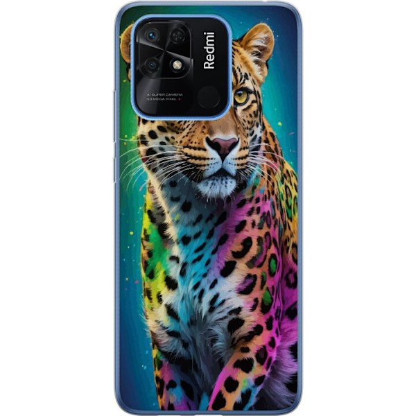 Xiaomi Redmi 10C Läpinäkyvä kuori Leopard