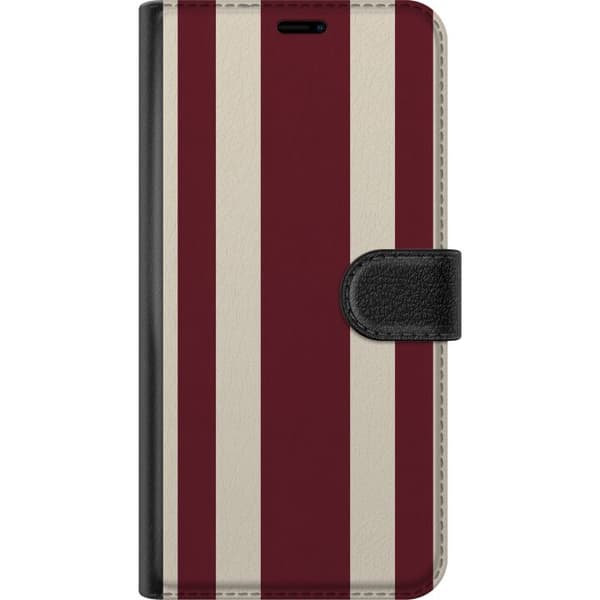 Kompatibelt Lommeboketui til Xiaomi 17 Vinrøde retrorender rød
