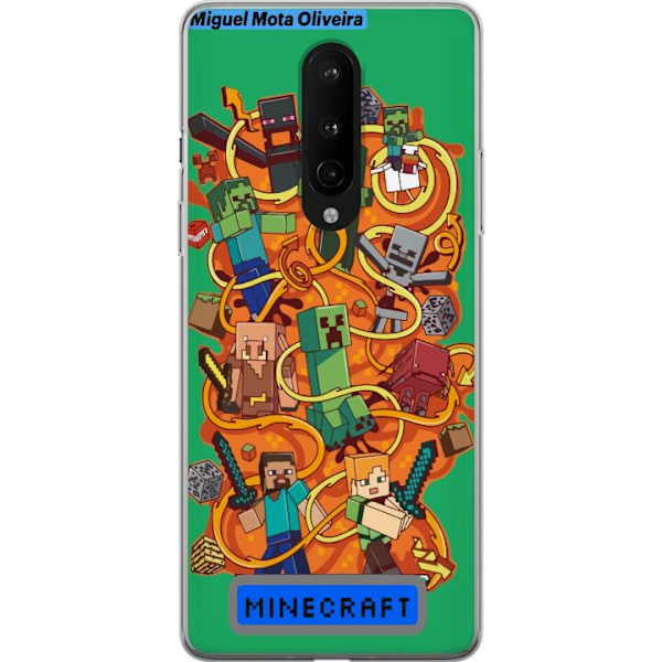 OnePlus 8 Läpinäkyvä kuori Minecraft