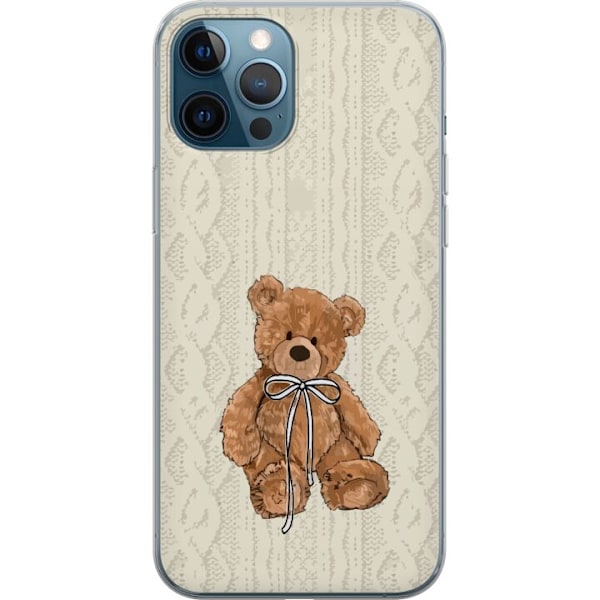 Apple iPhone 12 Pro Gennemsigtig cover Lille Teddy – klassisk teddy i enkel design