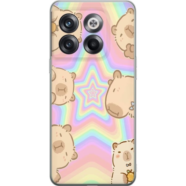 OnePlus 10T Gjennomsiktig deksel Kawaii Capybara Galaxy Søt A