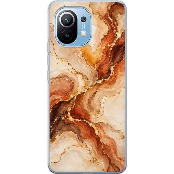 Kompatibelt Mobildeksel til Xiaomi Mi 11 Høstagat beige