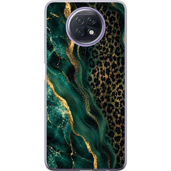 Kompatibelt Mobilskal till Xiaomi Redmi Note 9T Emerald Wild grön