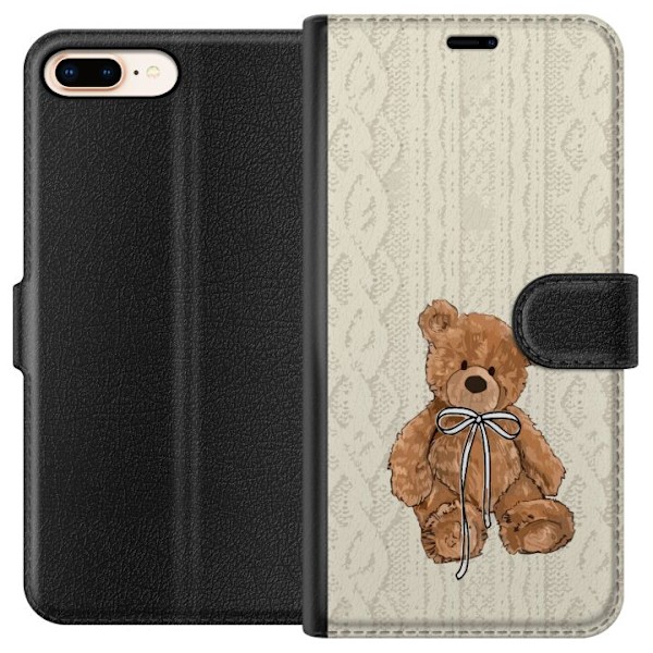 Apple iPhone 8 Plus Lommeboketui Liten Bamse – klassisk bamse i enkel design