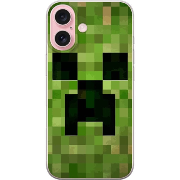 Apple iPhone 16 Gennemsigtig cover Minecraft