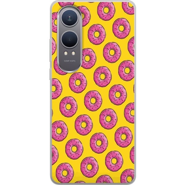 OnePlus Nord CE4 Lite Gjennomsiktig deksel Simpsons Donut