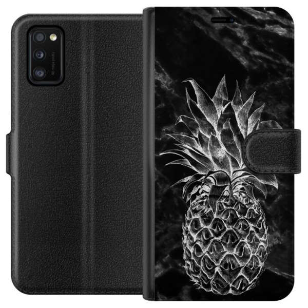 Samsung Galaxy A41 Lommeboketui Marmor Ananas
