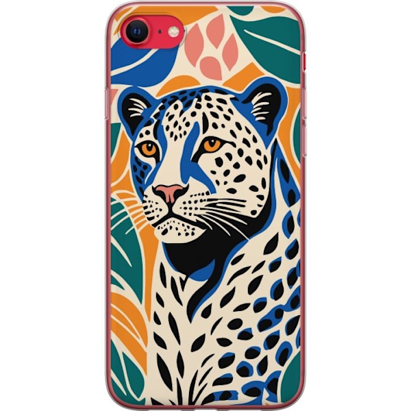 Apple iPhone SE (2020) Läpinäkyvä kuori Majesteettinen Leopardi