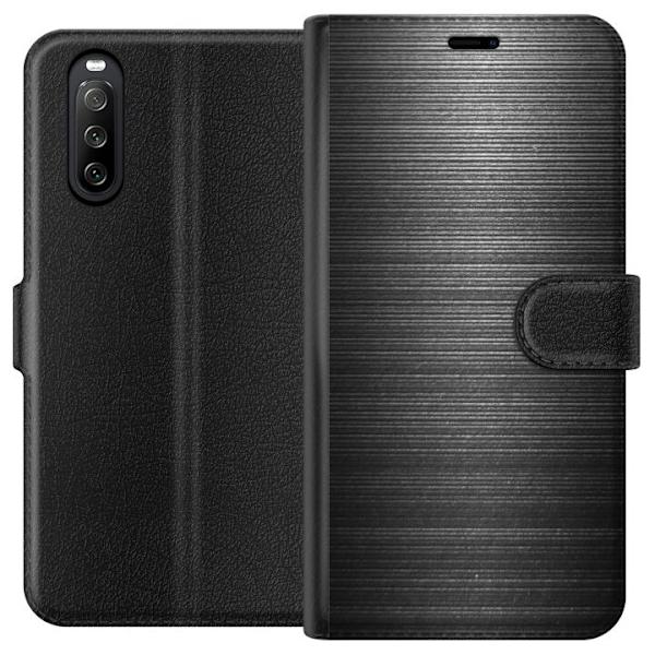 Sony Xperia 10 III Lompakkokotelo Höyrypuhallettu Metalli