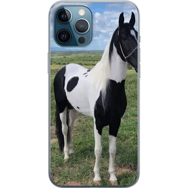 Apple iPhone 12 Pro Max Läpinäkyvä kuori Hevosen Taika - ty