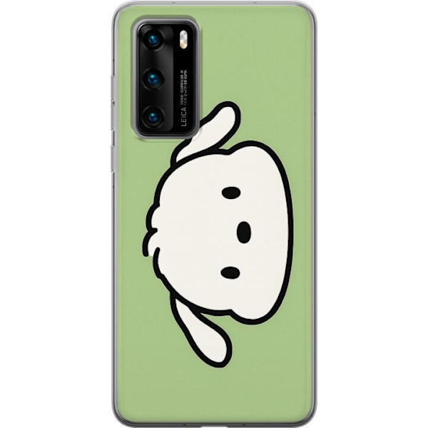 Huawei P40 Genomskinligt Skal Snoopy Flip