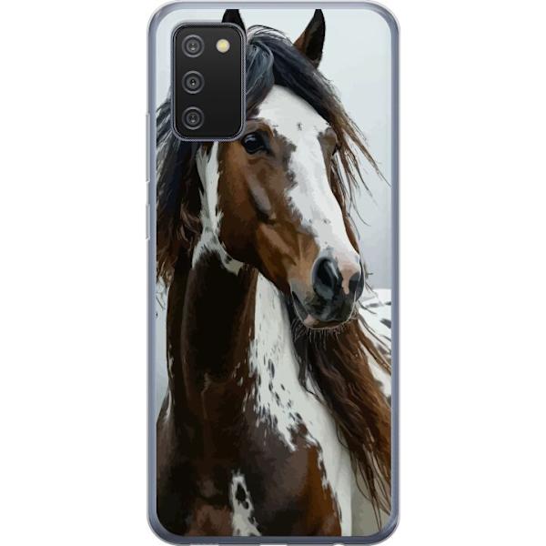 Samsung Galaxy A02s Läpinäkyvä kuori Hevonen Eläimet Aihe Graafinen Suunnittelu Luonto Vahva Aihe Suosittu Taide Eläinten Teema Ratsastus