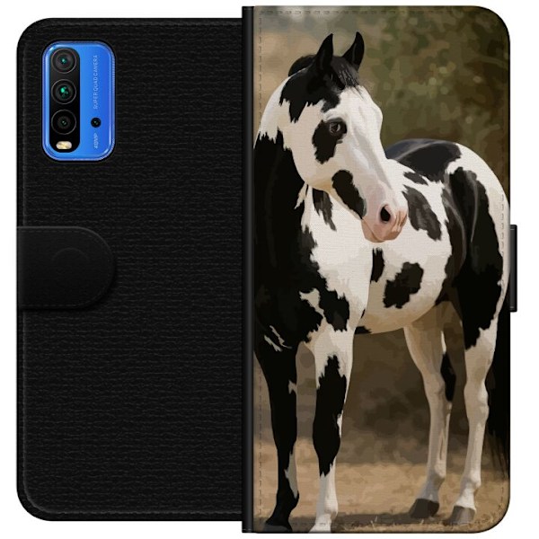 Xiaomi Redmi Note 9 4G Plånboksfodral Vacker Häst – elegan