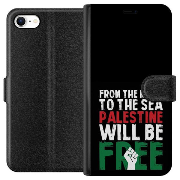 Apple iPhone 6 Plånboksfodral Free Palestine – politiskt statement med kraftfullt grafiskt uttryck