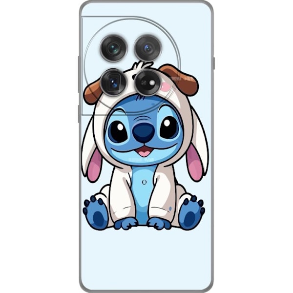 OnePlus 12 Läpinäkyvä kuori Stitch Koirapuku Lilo & Stitch Disney Hauska Design Sininen Avaruusolento Sarjakuva Hahmo Suosittu Lapsille Suosittu Di