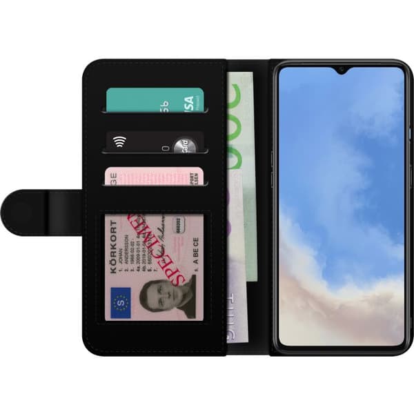Kompatibel Tegnebogsetui til OnePlus 7T Life Is Good gul