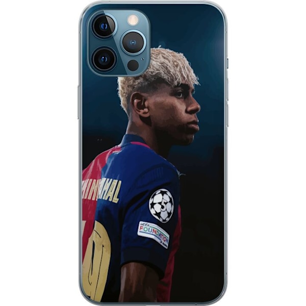 Apple iPhone 12 Pro Max Läpinäkyvä kuori Lamine Yamal - Barcelonan ihmelapsi fokuksessa