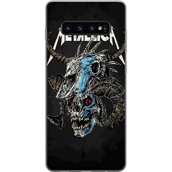 Samsung Galaxy S10 Läpinäkyvä kuori Metallica