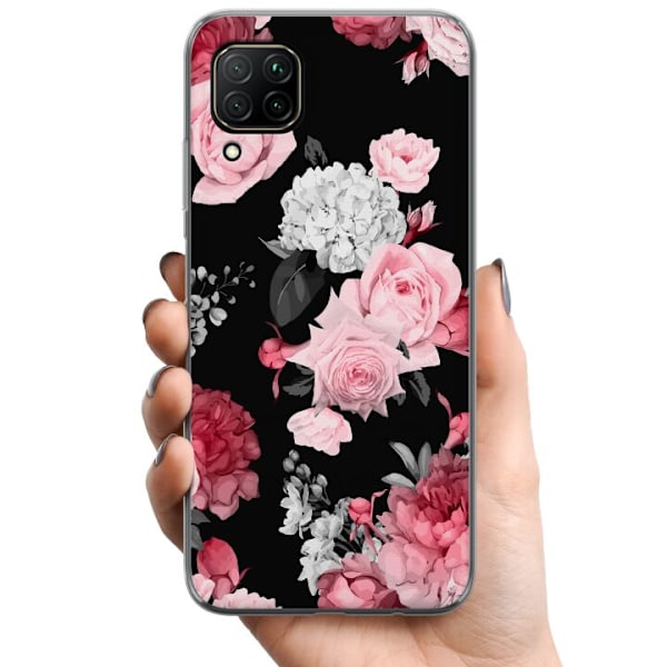 Huawei P40 lite TPU Mobilcover Blomster