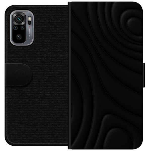 Xiaomi Redmi Note 10S Lompakkokotelo Tummat Aallot