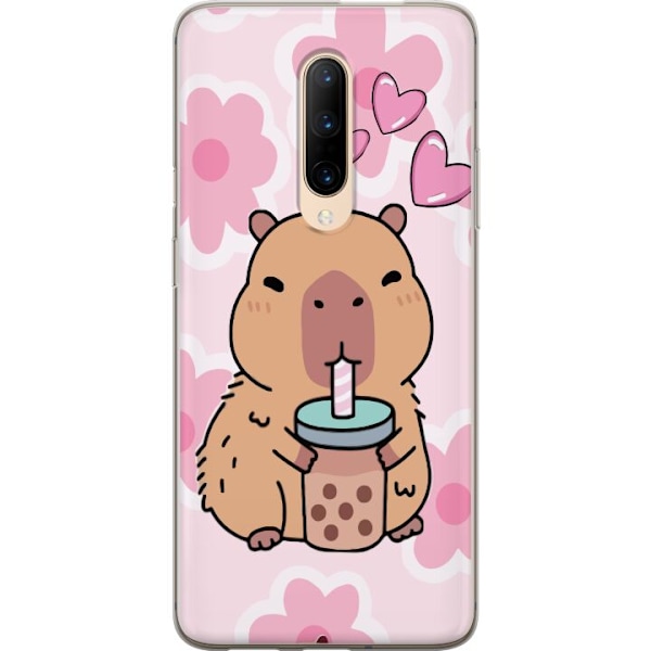 OnePlus 7 Pro Läpinäkyvä kuori Kawaii Capybara Sydän Anime