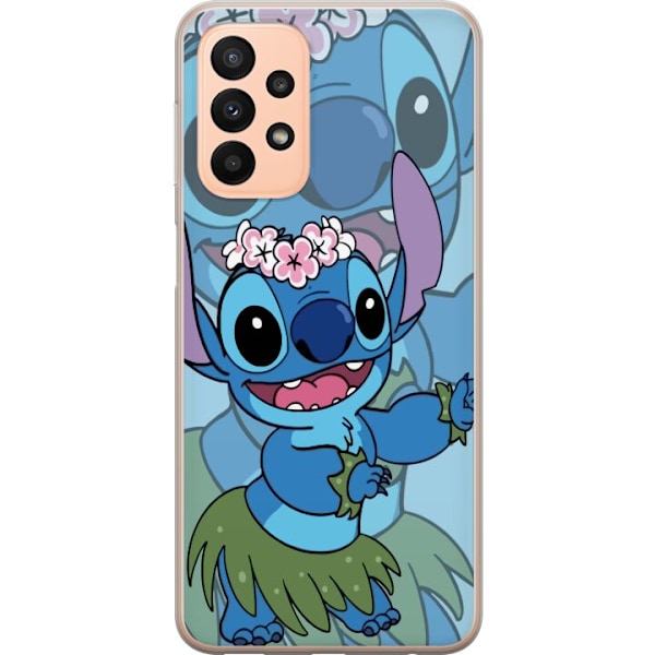 Samsung Galaxy A23 5G Genomskinligt Skal Stitch under Stjärnorna – Magisk Anime-stil