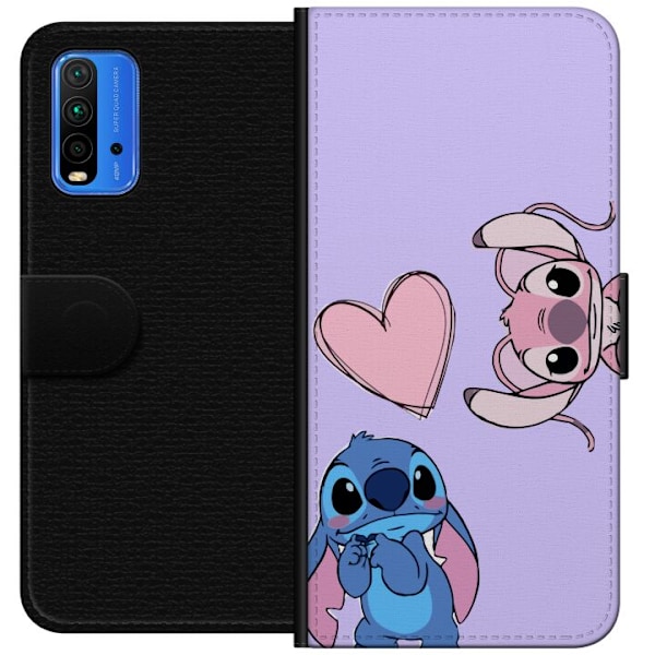Xiaomi Redmi Note 9 4G Lompakkokotelo Stitch Mode