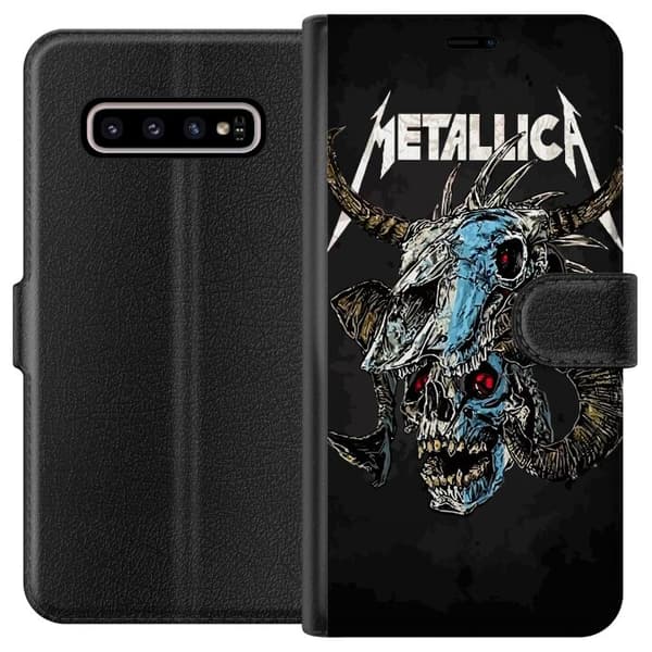 Kompatibelt Lommeboketui til Samsung Galaxy S10+ Metallica