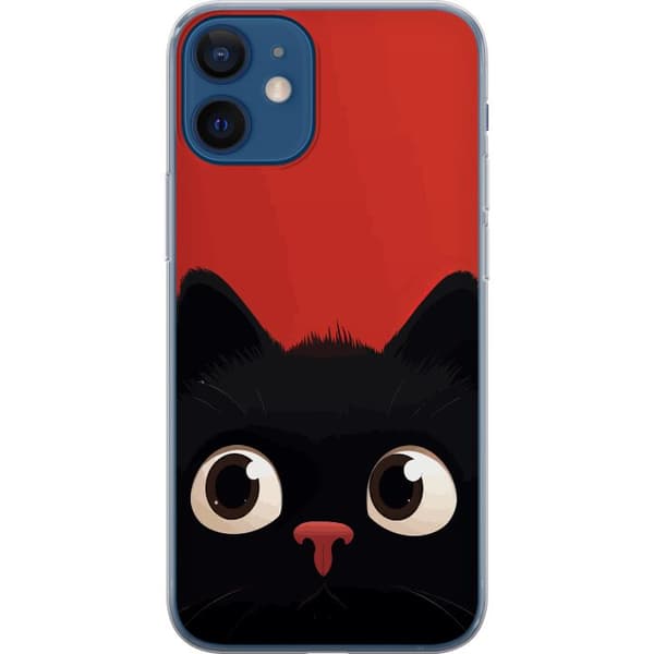 Kompatibelt Mobilskal till Apple iPhone 12 mini Lekfull Kisse