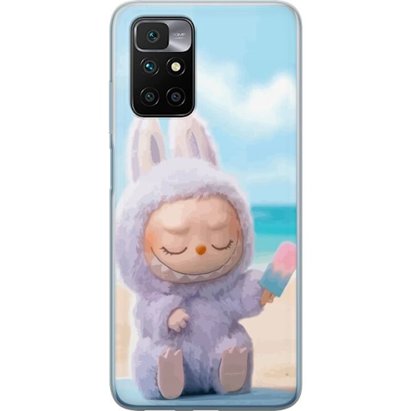 Xiaomi Redmi 10 Läpinäkyvä kuori Labubu Vaaleanpunainen Tunnelma